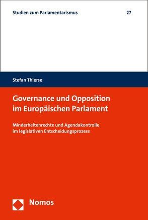 Governance und Opposition im Europäischen Parlament von Thierse,  Stefan