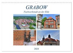Grabow – Fachwerkstadt an der Elde (Wandkalender 2024 DIN A3 quer), CALVENDO Monatskalender von Rein,  Markus