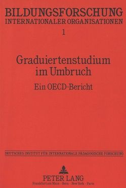 Graduiertenstudium im Umbruch von Mitter,  Wolfgang, Schäfer,  Ulrich