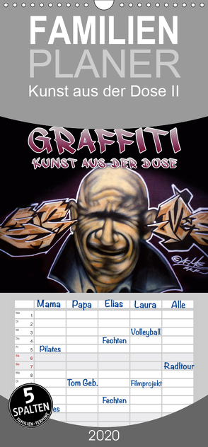 Graffiti – Kunst aus der Dose II – Familienplaner hoch (Wandkalender 2020 , 21 cm x 45 cm, hoch) von ACME