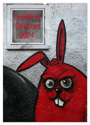Graffiti & Streetart 2024 / CH-Version (Wandkalender 2024 DIN A2 hoch), CALVENDO Monatskalender von Stolzenburg,  Kerstin