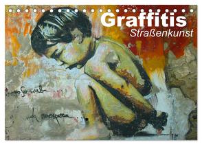 Graffitis • Straßenkunst (Tischkalender 2024 DIN A5 quer), CALVENDO Monatskalender von Stanzer,  Elisabeth