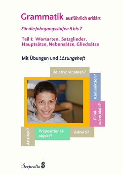 Grammatik ausführlich erklärt. Für die Jahrgangsstufen 5 bis 7. Teil 1: Wortarten, Satzglieder, Hauptsätze, Nebensätze, Gliedsätze. Mit Übungen und Lösungsheft. von Haack,  Kerstin, Sacchi,  Julia