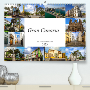 Gran Canaria Die Stadt Las Palmas (Premium, hochwertiger DIN A2 Wandkalender 2023, Kunstdruck in Hochglanz) von Meutzner,  Dirk