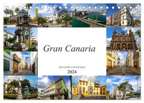 Gran Canaria Die Stadt Las Palmas (Tischkalender 2024 DIN A5 quer), CALVENDO Monatskalender von Meutzner,  Dirk