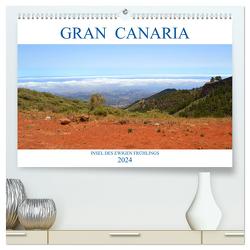 Gran Canaria – Insel des ewigen Frühlings (hochwertiger Premium Wandkalender 2024 DIN A2 quer), Kunstdruck in Hochglanz von Stoll,  Sascha