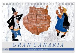 Gran Canaria – Kanarische Impressionen (Tischkalender 2024 DIN A5 quer), CALVENDO Monatskalender von Meyer,  Dieter