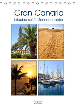 Gran Canaria – Urlaubsinsel für Sonnenanbeter (Tischkalender 2022 DIN A5 hoch) von Frost,  Anja