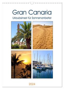 Gran Canaria – Urlaubsinsel für Sonnenanbeter (Wandkalender 2024 DIN A3 hoch), CALVENDO Monatskalender von Frost,  Anja