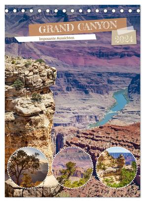 GRAND CANYON Imposante Aussichten (Tischkalender 2024 DIN A5 hoch), CALVENDO Monatskalender von Viola,  Melanie