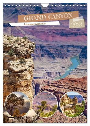 GRAND CANYON Imposante Aussichten (Wandkalender 2024 DIN A4 hoch), CALVENDO Monatskalender von Viola,  Melanie