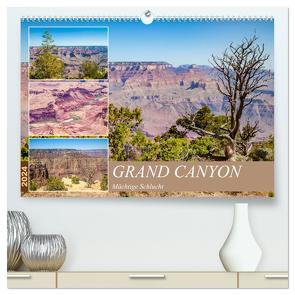 GRAND CANYON Mächtige Schlucht (hochwertiger Premium Wandkalender 2024 DIN A2 quer), Kunstdruck in Hochglanz von Viola,  Melanie