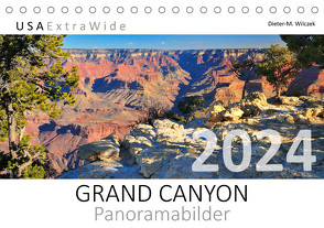 GRAND CANYON Panoramabilder (Tischkalender 2024 DIN A5 quer), CALVENDO Monatskalender von Wilczek,  Dieter-M.