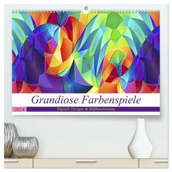 Grandiose Farbenspiele (hochwertiger Premium Wandkalender 2024 DIN A2 quer), Kunstdruck in Hochglanz von Schubert,  Ina