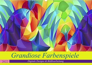 Grandiose Farbenspiele (Premium, hochwertiger DIN A2 Wandkalender 2022, Kunstdruck in Hochglanz) von Schubert,  Ina