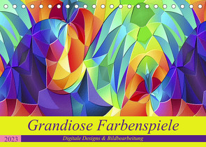 Grandiose Farbenspiele (Tischkalender 2023 DIN A5 quer) von Schubert,  Ina