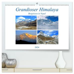 Grandioser Himalaya, Bergriesen in Nepal (hochwertiger Premium Wandkalender 2024 DIN A2 quer), Kunstdruck in Hochglanz von Senff,  Ulrich