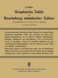 Graphische Tafeln zur Beurteilung statistischer Zahlen von Koller,  Siegfried
