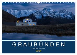 Graubünden – Land der 150 Täler (Wandkalender 2024 DIN A3 quer), CALVENDO Monatskalender von Mathis,  Armin