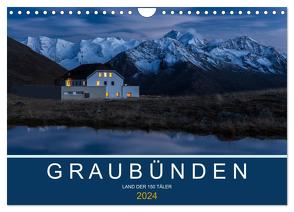 Graubünden – Land der 150 Täler (Wandkalender 2024 DIN A4 quer), CALVENDO Monatskalender von Mathis,  Armin