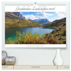 Graubündner Landschaften 2024 (hochwertiger Premium Wandkalender 2024 DIN A2 quer), Kunstdruck in Hochglanz von SusaZoom,  SusaZoom
