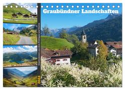 Graubündner Landschaften 2024 (Tischkalender 2024 DIN A5 quer), CALVENDO Monatskalender von SusaZoom,  SusaZoom