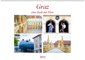 Graz – eine Stadt mit Flair (Wandkalender 2019 DIN A2 quer) von Schwarze,  Nina