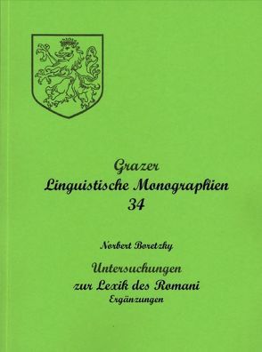 Grazer Linguistische Monographien 34 von Boretzky,  Norbert