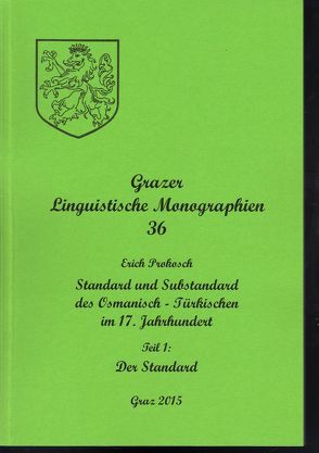 Grazer Linguistische Monographien 36 von Prokosch,  Erich