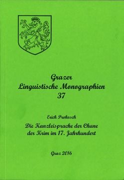 Grazer Linguistische Monographien 37 von Prokosch,  Erich