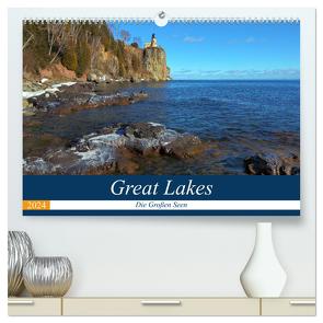 Great Lakes – Die großen Seen (hochwertiger Premium Wandkalender 2024 DIN A2 quer), Kunstdruck in Hochglanz von gro,  gro