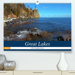 Great Lakes – Die großen Seen (Premium, hochwertiger DIN A2 Wandkalender 2023, Kunstdruck in Hochglanz) von gro
