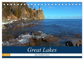 Great Lakes – Die großen Seen (Tischkalender 2024 DIN A5 quer), CALVENDO Monatskalender von gro,  gro