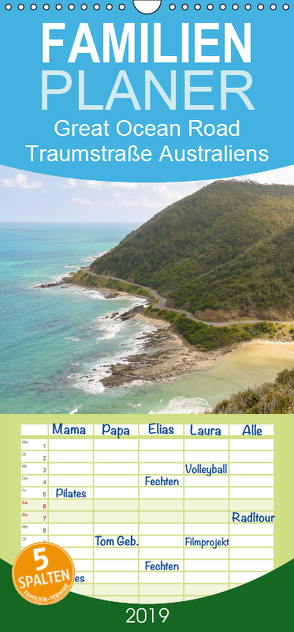 Great Ocean Road – Traumstraße Australiens – Familienplaner hoch (Wandkalender 2019 , 21 cm x 45 cm, hoch) von Wasilewski,  Martin