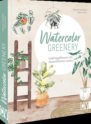 Watercolor greenery von Hoier,  Maria, Schäfers,  Hannah