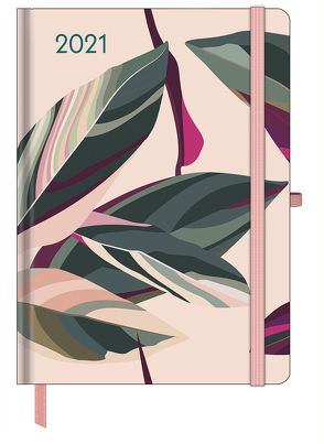 GreenLine Diary Floral 2021 – Buchkalender – Taschenkalender – 16×22