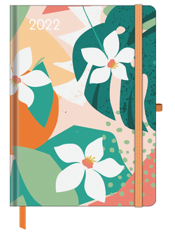 GreenLine Diary Floral 2022 – Buchkalender – Taschenkalender – 16×22