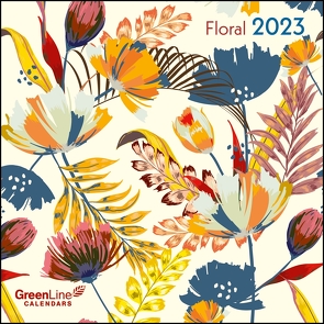 GreenLine Floral 2023 – Wand-Kalender – Broschüren-Kalender – 30×30 – 30×60 geöffnet – Blumen