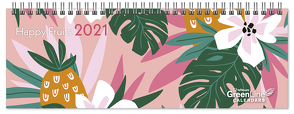 GreenLine Happy Fruits 2021 – Tischquerkalender – Organizer – 29,7×10,5