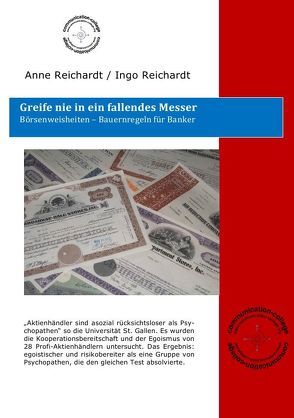 Greife nie in ein fallendes Messer von Dr. Reichardt,  Ingo, Reichardt,  Anne