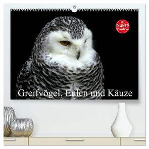 Greifvögel, Eulen und Käuze (hochwertiger Premium Wandkalender 2024 DIN A2 quer), Kunstdruck in Hochglanz von Klatt,  Arno