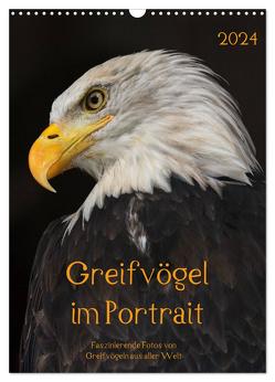 Greifvögel im Portrait (Wandkalender 2024 DIN A3 hoch), CALVENDO Monatskalender von Tipka (GUTI-Fotos),  Guido