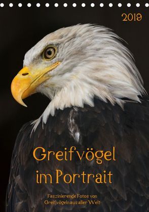 Greifvögel im PortraitAT-Version (Tischkalender 2019 DIN A5 hoch) von Tipka (GUTI-Fotos),  Guido