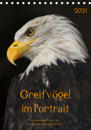 Greifvögel im PortraitAT-Version (Tischkalender 2021 DIN A5 hoch) von Tipka (GUTI-Fotos),  Guido