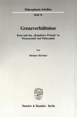 Grenzverhältnisse. von Köveker,  Dietmar