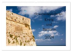 Griechenlands Perlen Kreta und Santorin (Wandkalender 2024 DIN A2 quer), CALVENDO Monatskalender von Streiparth,  Katrin