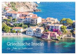 Griechische Inseln – Ein Jahr im Mittelmeer (Wandkalender 2024 DIN A3 quer), CALVENDO Monatskalender von Colombo,  Matteo