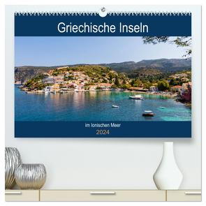 Griechische Inseln im Ionischen Meer (hochwertiger Premium Wandkalender 2024 DIN A2 quer), Kunstdruck in Hochglanz von Webeler,  Janita