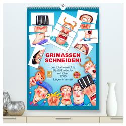GRIMASSEN SCHNEIDEN! (hochwertiger Premium Wandkalender 2024 DIN A2 hoch), Kunstdruck in Hochglanz von Schwertner,  Kathrin