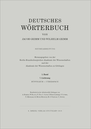Grimm, Dt. Wörterbuch Neubearbeitung von Akademie der Wissenschaften, Berlin-Brandenburgische Akademie, Grimm,  Jacob, Grimm,  Wilhelm